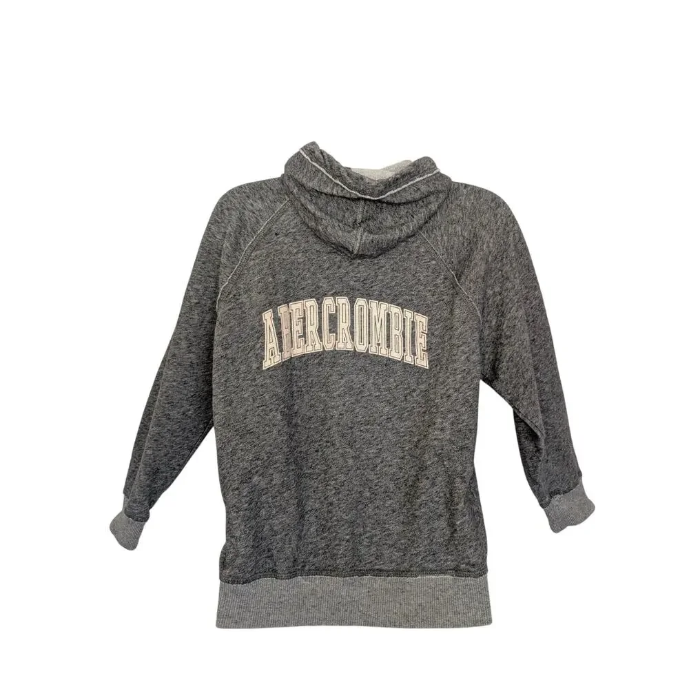 Abercrombie Kids Girls Tops, Dark Heather Gray Pullover Hoodie, Sz 11/12